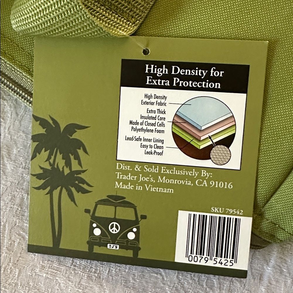 Trader Joe’s Insulated Grocery Bag Limited Edition 8 Gallon Sage Olive Green - Picture 4 of 10